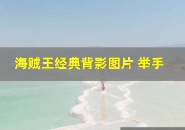 海贼王经典背影图片 举手